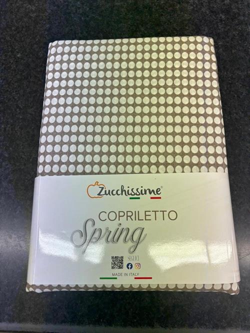 COPRILETTO ZUCCHISSIME SPRING POIS 260X265 TORTORA