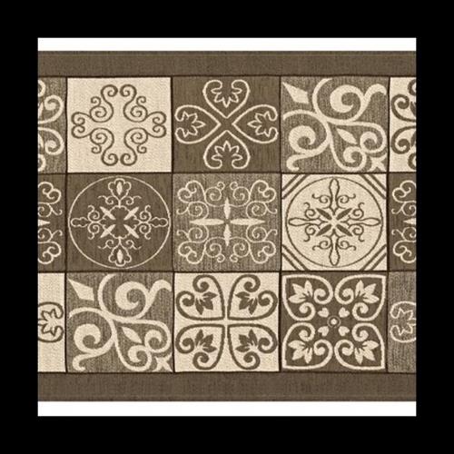 TAPPETO SUARDI MAIOLICA 55X190 FANGO