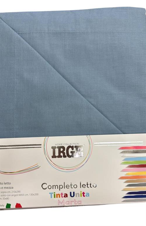 COMPLETO LETTO IRGE TINTAUNITA 210X290PIAZZA E MEZZA