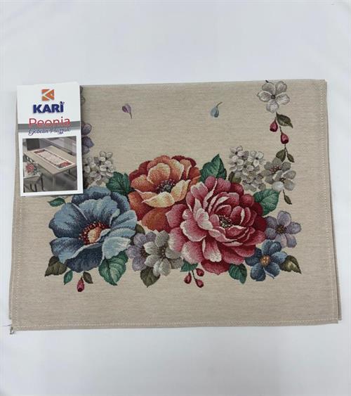 RUNNER KARI IN JACQUARD CINIGLIATO BEIGE 47X140    2
