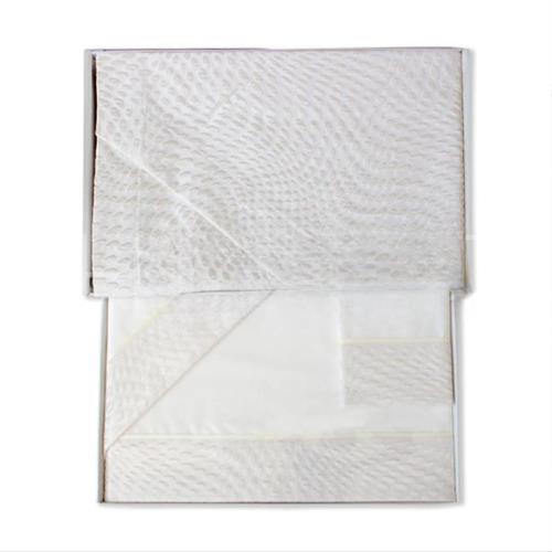 COMPLETO LETTO CAREZZE SORAYA MATRIMONIALE BIANCO