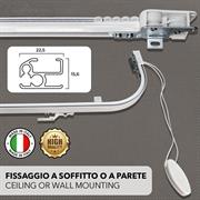 BINARIO PROFESSIONALE CURVATO ANGOLI 25CM AP.CENTRAL