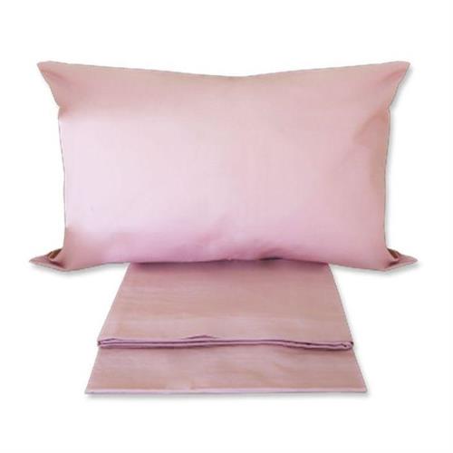 LENZUOLA PURO COTONE CON ANGOLI 90X200 ROSA