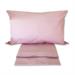 LENZUOLA PURO COTONE CON ANGOLI 90X200 ROSA