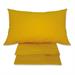 LENZUOLA PURO COTONE CON ANGOLI 90X200 SENAPE