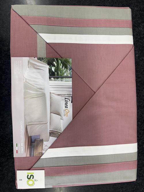 DA VINCI COMPLETO LETTO COTONE LN0857 MALVA      TU