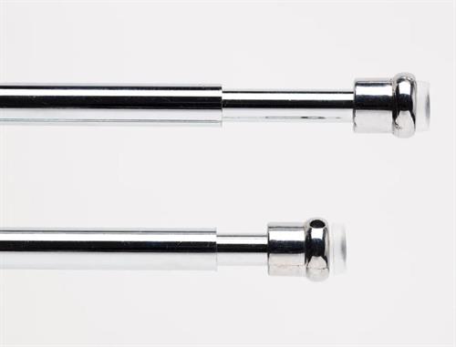 COPPIA ASTINE ALLUNGABILI ACCIAIO ARGENTO    80