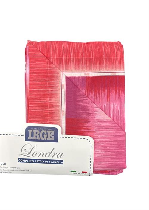 COMPLETO LETTO FLANELLA IRGE LONDRA SINGOLO