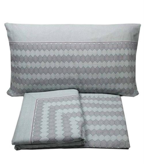COMPLETO LETTO FLANELLA AMBROSIANA SINGOLO GRIGIO