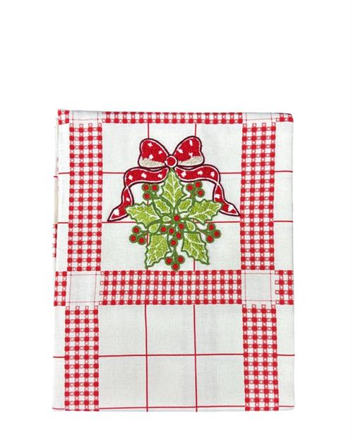 TOVAGLIE DI NATALE RICAMATE VAR6
