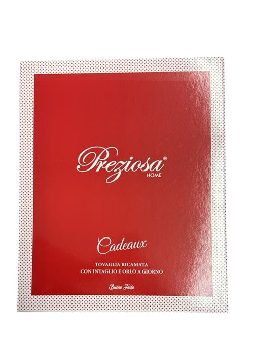 TOVAGLIA NATALE RICAMATA PREZIOSA X12