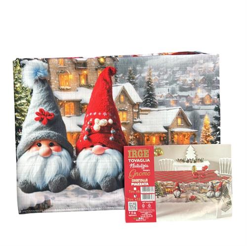 TOVAGLIA STAMPA DIGITALE IRGE NATALE 12 POSTI VAR1