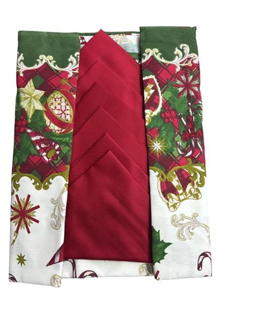 SERVIZIO TAVOLA NATALE PREZIOSA LUMIER 140X240 12POS