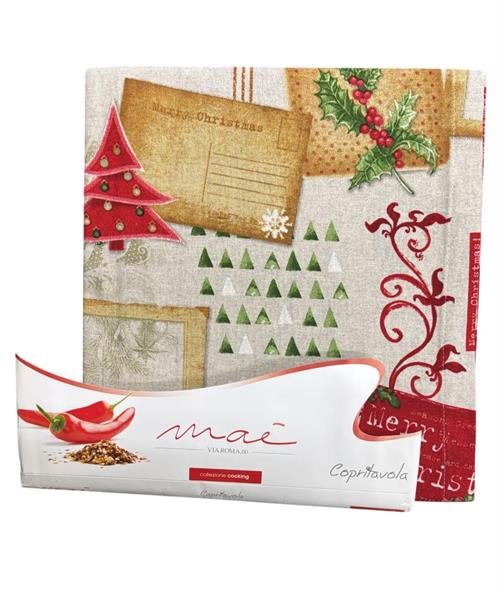 COPRITAVOLA NATALE MAE VIA ROMA 60 6 POSTI