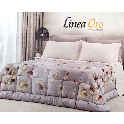 TRAPUNTA MICROFIBRA LINEA ORO PEONIA MATRIMONIALE