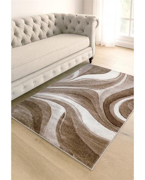 TAPPETO LINEA ORO LISBOA MARRONE    140