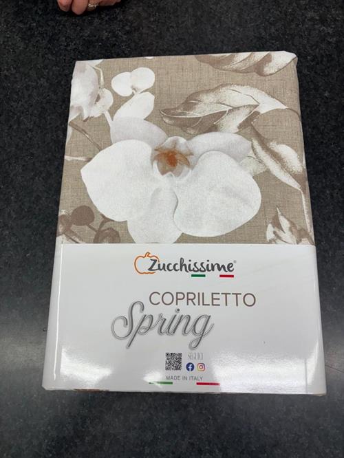 COPRILETTO ZUCCHISSIME SPRING FANTASIA 260X265 MARRO