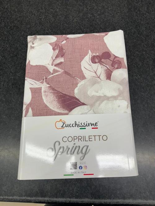 COPRILETTO ZUCCHISSIME SPRING FANTASIA 260X265 ROSA