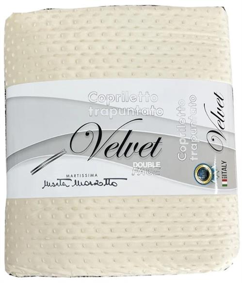 TRAPUNTINO VELVET MATRIMONIALE MARTA MARZOTTO AVORIO
