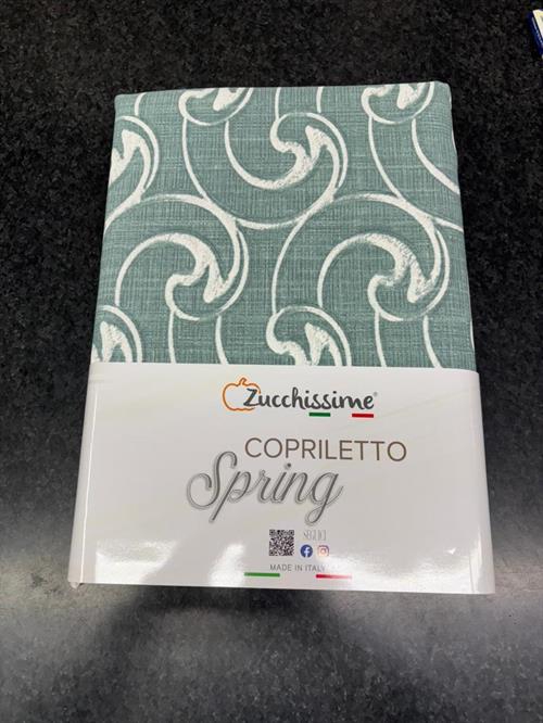 COPRILETTO ZUCCHISSIME SPRING FANTASIA 260X265 VERDE