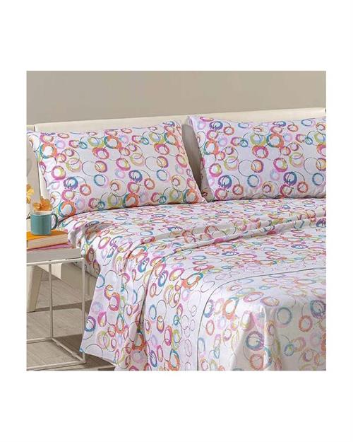 COMPLETO LENZUOLA CALEFFI PURO COTONE 240X280 GRAPHI