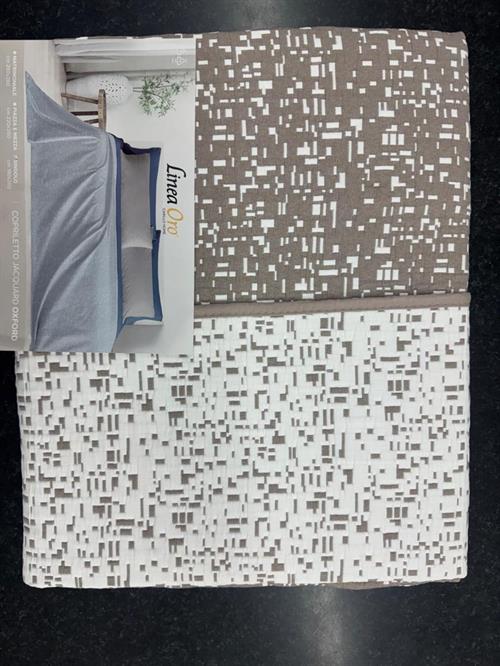 TRAPUNTINO OXFORD JACQUARD L0853 220x260 TORTORA
