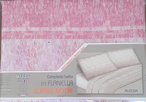 COMPLETO LETTO FLANELLA TESSIER ROSA       MATR