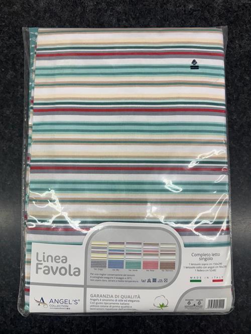 COMPLETO LETTO ANGEL'S COLLECTION 150X290 VERDE2
