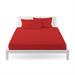 COMPLETO LETTO IL FILO IN PERCALLE 150X290 ROSSO
