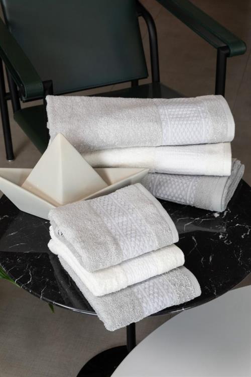 ASCIUGAMANO NEITH 3+3 VANESSA 40X60-60X100 PEBIGRI