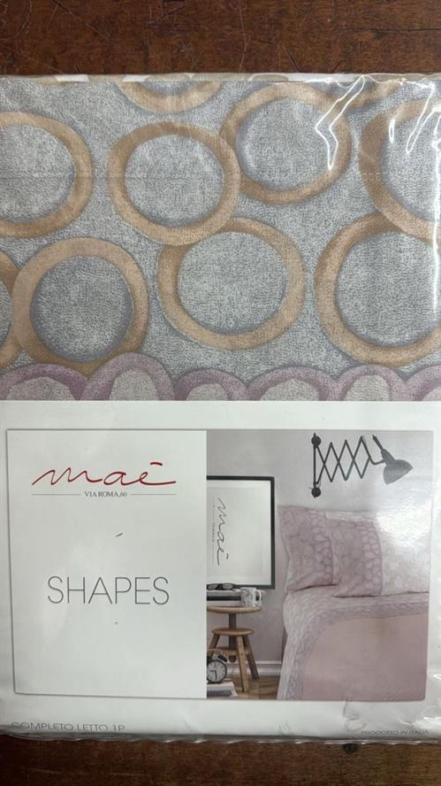 COMPLETO LETTO VIA ROMA 60 MAE 100%COTONE 160X290 RO