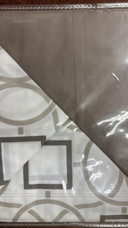 COMPLETO LETTO ZARA 100% COTONE 180X290 TORTORA    1
