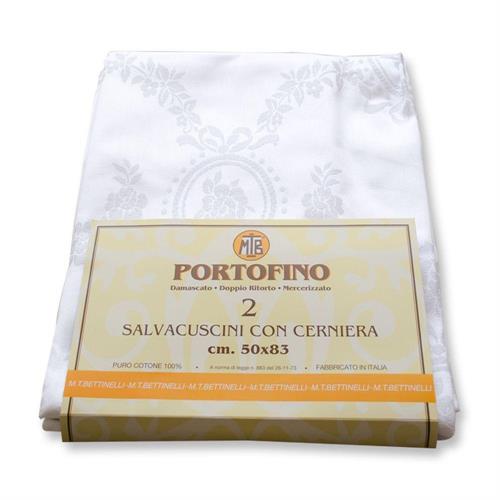 SALVACUSCINO CON CERNIERA PORTOFINO PURO COTONE
