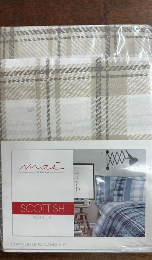 COMPLETO LETTO VIA ROMA 60 MAE FLANELLA 160X290