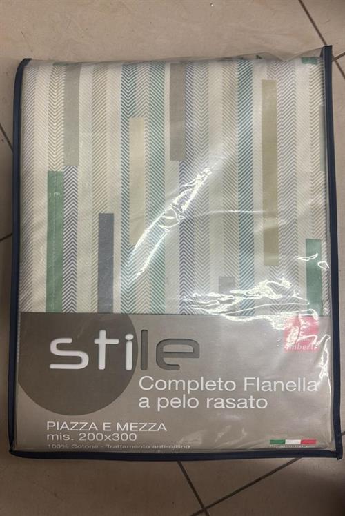 COMPLETO LETTO MANIFATTURA IMBERTI FLANELLA 220X300