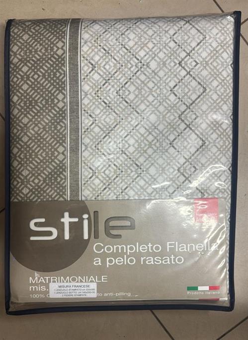COMPLETO LETTO MANIFATTURA IMBERTI FLANELLA 220X300