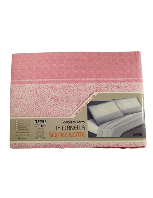 COMPLETO LETTO TESSIER FLANELLA 190X290 ROSA       1