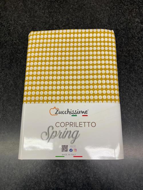 COPRILETTO ZUCCHISSIME SPRING POIS 260X265 GIALLO