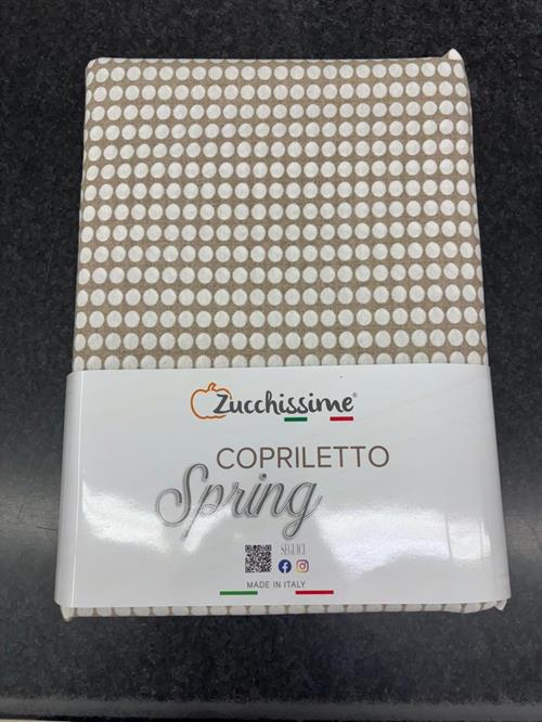 COPRILETTO ZUCCHISSIME SPRING POIS 260X265 MARRONE