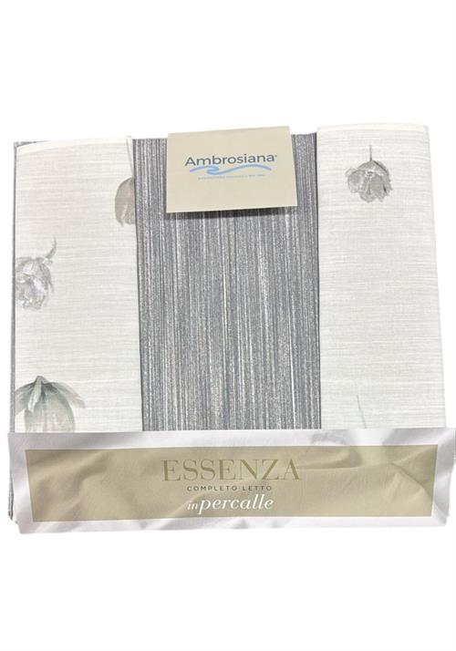 COMPLETO LETTO AMBROSIANA ESSENZA MATRIMONIALE GRIGI