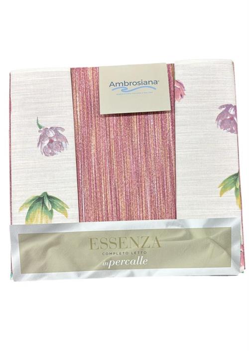 COMPLETO LETTO AMBROSIANA ESSENZA MATRIMONIALE ROSA