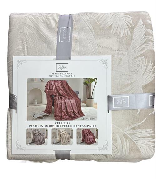 PLAID IL FILO BEATRICE 200X240 VELLUTO